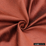 Rust Faux Silk Fabric By The Metre