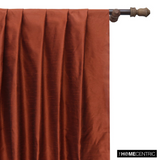 Rust Art Silk / Faux Silk Fabric By The Metre