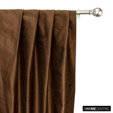 Dark Chocolate Art Silk / Faux Silk Fabric By The Metre