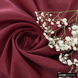 Deep Red Art Silk / Faux Silk Fabric By The Metre