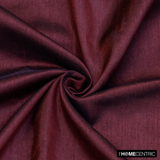 Dark Maroon Faux Silk Fabric By The Metre
