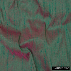 Green And Fuchsia Art Silk / Faux Silk Fabric By The Metre
