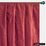 Rust And Purple Art Silk / Faux Silk Fabric By The Metre