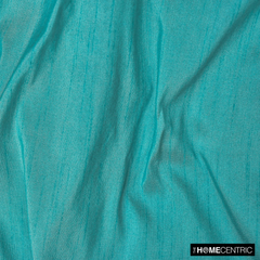 Aqua Art Silk / Faux Silk Fabric By The Metre