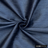 Midnight Blue Faux Silk Fabric By The Metre
