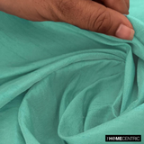 Capri Sea Green Art Silk / Faux Silk Fabric By The Metre