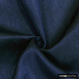 Navy Blue Faux Silk Fabric By The Metre