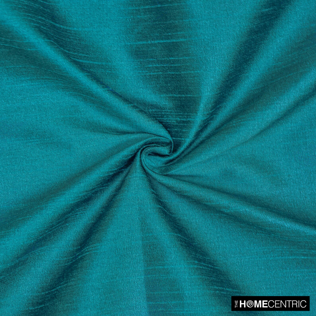 Teal Blue Art Silk/Faux Silk Fabric by the Metre, 1 Metre Blue Silk Fabric