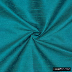 Teal Blue Art Silk/Faux Silk Fabric by the Metre, 1 Metre Blue Silk Fabric