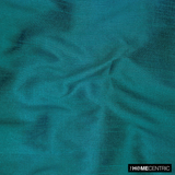 Teal Blue Art Silk/Faux Silk Fabric by the Metre, 1 Metre Blue Silk Fabric