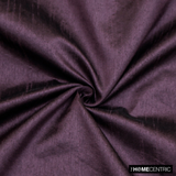 Dark Plum Faux Silk Fabric By The Metre
