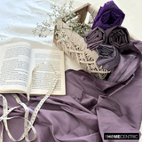 Dark Plum Art Silk / Faux Silk Fabric By The Metre