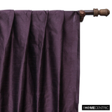 Dark Plum Art Silk / Faux Silk Fabric By The Metre