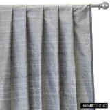 Gray Silk Dupioni Fabric By The Metre