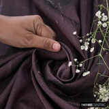 Dark Wine Silk Dupioni Fabric By The Metre