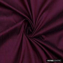 Wine Silk Dupioni Fabric By The Metre
