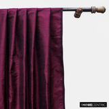 Wine Silk Dupioni Fabric By The Metre