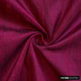 Magenta Red Silk Dupioni Fabric By The Metre