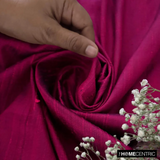 Magenta Silk Dupioni Fabric By The Metre