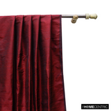 Maroon Silk Dupioni Fabric By The Metre