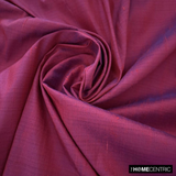 Red, Ink Blue Silk Dupioni Fabric By The Metre