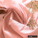 Peach Pink Silk Dupioni Fabric By The Metre