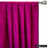 Dark Fuchsia Pink Silk Dupioni Fabric By The Metre