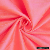 Pink, Gold Silk Dupioni Fabric By The Metre