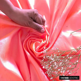 Pink, Gold Silk Dupioni Fabric By The Metre