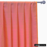 Pink, Gold Silk Dupioni Fabric By The Metre