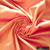 Pink, Yellow Silk Dupioni Fabric By The Metre
