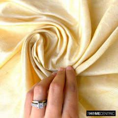 Light Gold Silk Dupioni Fabric By The Metre