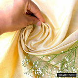 Light Gold Silk Dupioni Fabric By The Metre