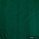 Dark Green Silk Dupioni Fabric By The Metre