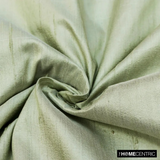 Pistachio Green Silk Dupioni Fabric By The Metre