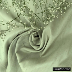 Pistachio Green Silk Dupioni Fabric By The Metre