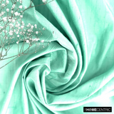Mint Green Silk Dupioni Fabric By The Metre