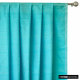 Sea Green Silk Dupioni Fabric By The Metre