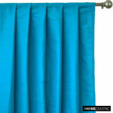 Peacock Blue Silk Dupioni Fabric By The Metre