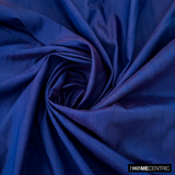 Royal Blue Silk Dupioni Fabric By The Metre