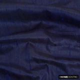 Navy Blue Silk Dupioni Fabric By The Metre