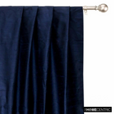 Navy Blue Silk Dupioni Fabric By The Metre