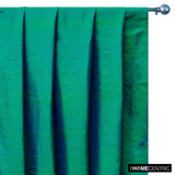 Peacock Silk Dupioni Fabric By The Metre