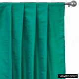 Emerald Green Silk Dupioni Fabric By The Metre