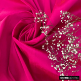 Fuchsia Pink 100% Pure Silk Dupioni Fabric By The Metre