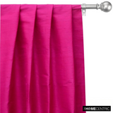 Fuchsia Pink 100% Pure Silk Dupioni Fabric By The Metre