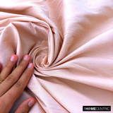 Pastel Peach 100% Pure Silk Dupioni Fabric By The Metre