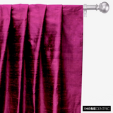 Dark Fuchsia Pink 100% Pure Silk Dupioni Fabric By The Metre