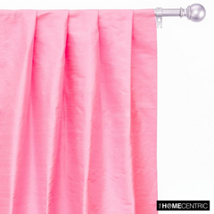 Light Pink 100% Pure Silk Dupioni Fabric By The Metre