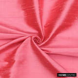 Coral Pink 100% Pure Silk Fabric By The Metre